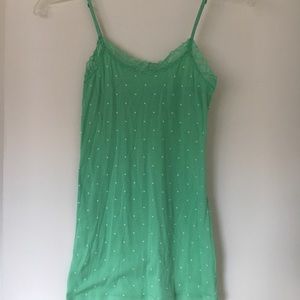 Mint green cami